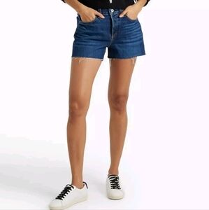 Rag & Bone Womens Shorts Size 31 Dre Low Rise Denim Frayed Hem Button Fly New